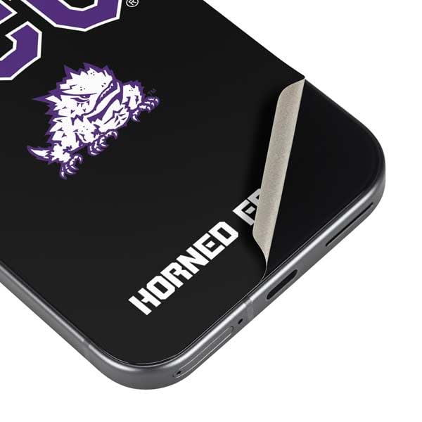 Skinit Decal Phone Skin Compatible with Google Pixel 9a - Officially Licensed Texas Christian University TCU Horned Frogs Logo Design