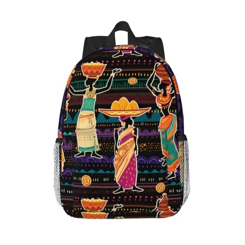 Rmqsyhfz African Tribes Laptop Backpack African Art Backpack Bag With Adjustable Shoulder Straps