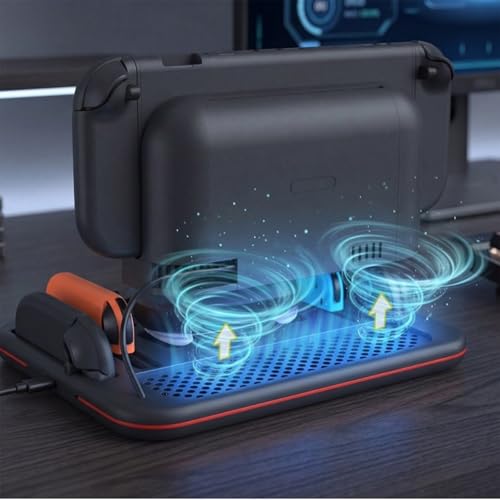 Muelle de disipación de calor para Switch 2 con refrigeración eficiente y carga 4