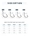 BLUEWING Octopus Circle Hooks Saltwater Freshwater 2/0, 10pcs Bent Eye Offset Wide Gap with High Carbon Steel Extra Sharp Hook
