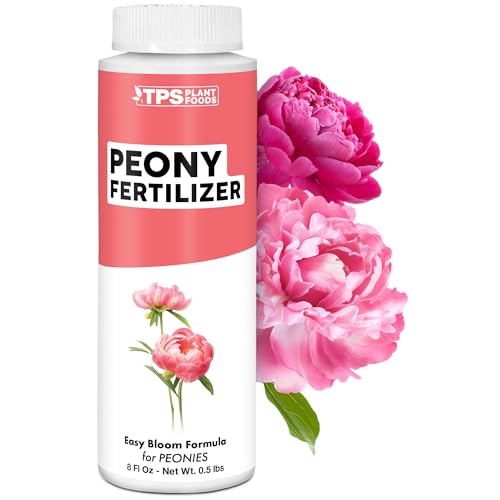 Peony Fertilizer for Peony Flowers, Feeds Peony Bulbs for Stunning Blooms, Liquid Fertilizer by TPS Plant Foods, 8 oz (250mL)