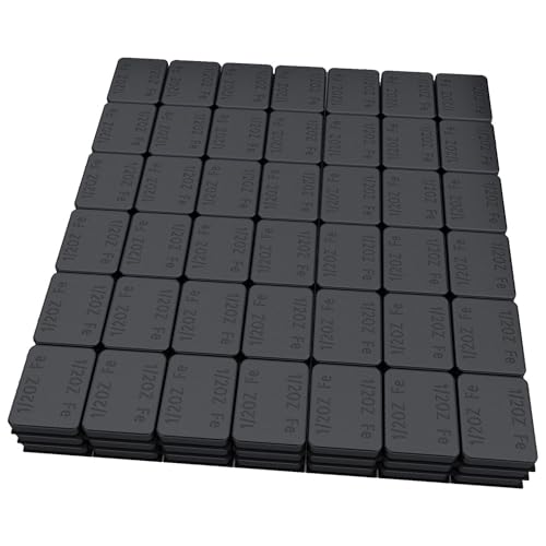 MIKKUPPA Black Wheel Weights - 1/2oz 0.5oz (126pcs 63oz/Box) Low Profile Easy to Peel Adhesive Stick on Tire Weights for Cars Trucks SUVs Motorcycles RC Cars OEM Quality