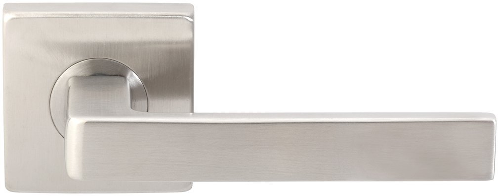 INOX SE Square Rosette TL4 Tubular Latch Passage Set with Tokyo