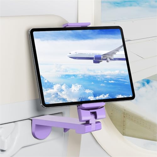 Airplane Tablet Holder Mount, Travel Essential Handsfree Tablet S...