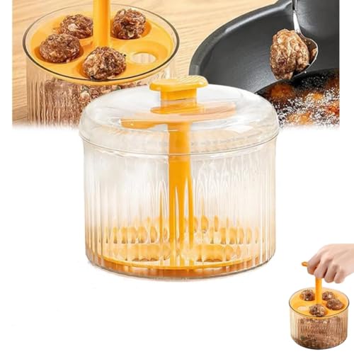 WAXCMXYH Máquina de albóndigas translúcida, herramienta para hacer albóndigas, herramienta de fabricación de albóndigas extruidas de cocina, juego de fabricación de albóndigas de cocina, contenedores