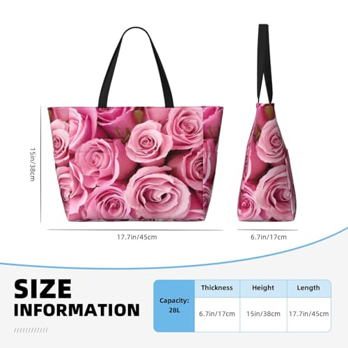 Sac de plage rose grand format pour ne plus manquer de place en vacances
