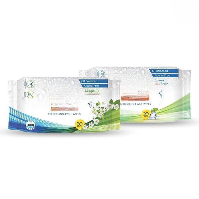 Refreshing Wipes in Different Fragrances (Magnolia/Japanese Cherry, Pack of 2)-image-34