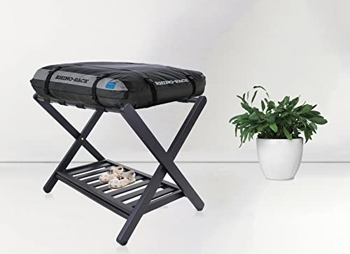 Penguin Home Koffer aus hochwertigem Mangoholz, zusammenklappbar, einfache Montage, 2 Etagen, Maße (L x B x H): 67 x 47 x 50 cm