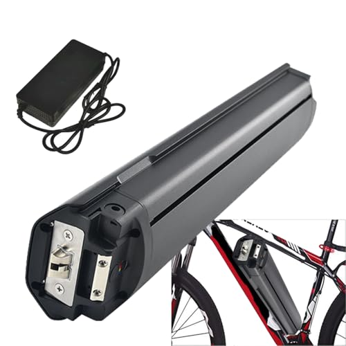HJGHY 36v 10ah, Baterías de Litio de 36 V, 8 Ah, 10 Ah y 12 Ah para Bicicleta eléctrica con Tubo Inferior, 48 V y 8 Ah, con Cargador y BMS.