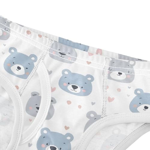 Cute Fat Bear Face Boys' Underwear 100% Cotton Boys' Briefs Soft Toddler Underwear4