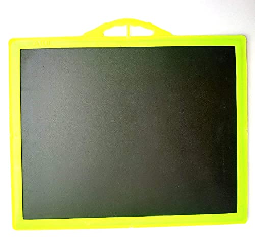 Image of MOOLYAVAAN Products Black Double Side Slate Board for Kids Learning (Slate Board with Slate Chalk) Set of 2