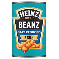 Heinz Beanz Reduced Salt Baked Beans in Tomato Sauce Great for Beans on Toast Canned Food Ready To Eat 555g