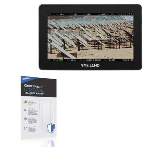 BoxWave Screen Protector Compatible with SmallHD Cine 5 - ClearTouch Crystal ToughShield 9H (2-Pack), Clear 9H Tough Flexible Film Screen Protector