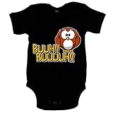 Body bebé Buho buuh - Negro, Talla única 12 meses