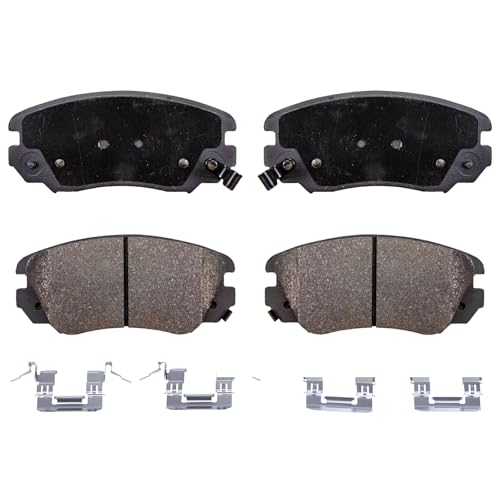 Image of Brakes Premium Ceramic Replacement Front Brake Pad Set for Equinox GMC Terrain Malibu Buick Impala LaCrosse Regal Saab
