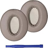 HD450BT Replacement Ear Pads Quite-Comfort Protein Leather Earpads Covers Earmuff Repair Part for Sennheiser HD450BT HD430 HD440 HD350BT HD400S HD458BT HD300 Headphones（Champagne）