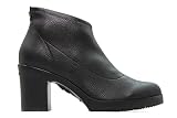  Wonders - M-4521 Negro - Botín de caña Baja de Piel sintética, con tacón, Suela de Goma, para: Mujer Color: Negro Talla:38