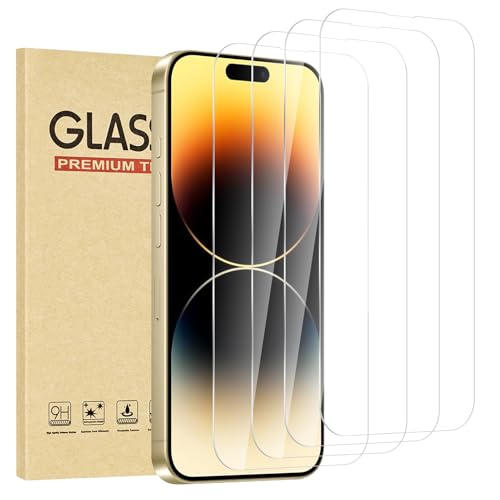 Protection écran iPhone 14 Pro lot de 4 verres trempés 9H