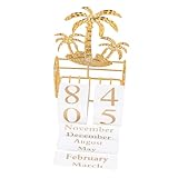 Accessoire de bureau : tournez manuellement, le calendrier de bureau comprend des blocs de jour et de mois, un calendrier perpétuel domestique.