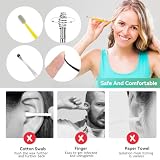 Ohrenreiniger Edelstahl Set, 10 Stück Ohrenschmalz Entferner, Ear Cleaning Ohr Schmalz Reiniger Werkzeug, Sichere Spirale Ear Cleaner Ohren Reinigung Werkzeug für Kinder Erwachsene
