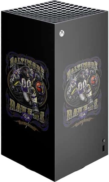 Skinit Decal Gaming Skin Compatible with Xbox Series X Digital Edition Console - Officially Licensed Liquid Blue NFL Baltimore Ravens Running Back Design