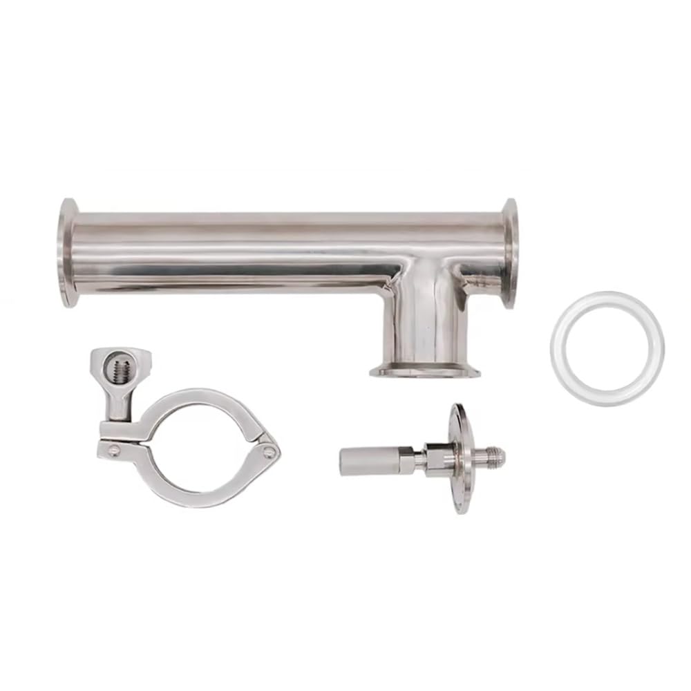 Kit De Oxigenación For Cerveza Casera - Sistema De Aireación Desmontable De 1,5" TC, Piedra De 2,0 Micras (50,5 Mm De Diámetro Exterior, 8" De Longitud Total, Acero Inoxidable 304)