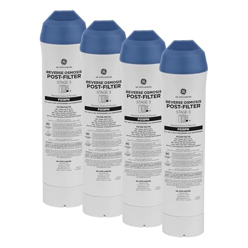 Image of GE Pre & Post Filter Compatible with Select GE Under Sink Filtration Systems Including GXRQ18NBN, GNRQ18NBN, GXRV40TBN, Replace Every 6 Months, FQ18PN (Pack of 8)