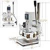Fasttobuy Hot Foil Embossing Machine 10 x 13 cm Hot Foil Stamping Machine 500 W Hot Foil Embossing Machine Hot Stamping Leather Bronzing Printing for PVC Leather Paper