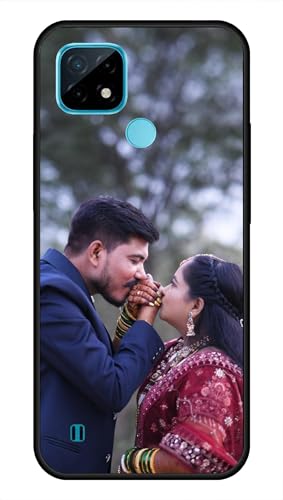 Image of NDCOM for Customised Realme C21 / C21Y Back Cover | Protective Back Cover Realme C21 | Slim Realme C21Y Case DIY Personalised Photo Design | Customized Gift Custom Text Name Printed Glass Case