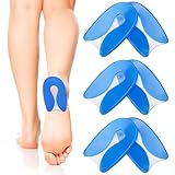 3 Paia Talloniera in Silicone per Tallonite, Cuscinetti Gel Antishock per Sollievo da Dolore di Tallonite, Sperone Calcaneare, Fascite Plantare e Dolore al Tendine d'Achille, Taglia Unisex (L)