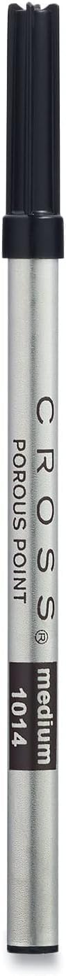 Cross 8443 Recambio para bolígrafos Selectip Porous Point, mediano, tinta negra