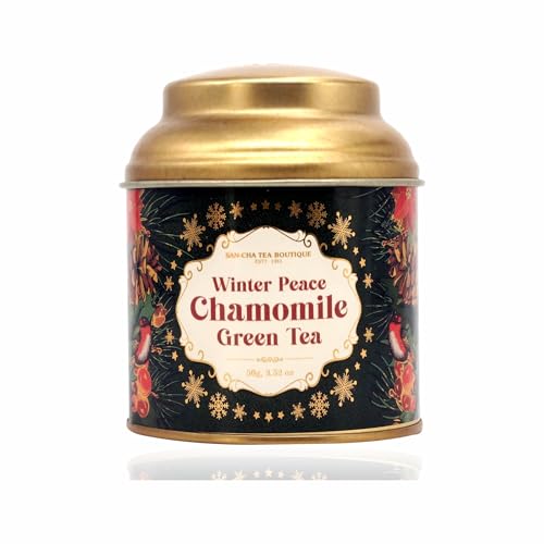 Image of Sancha Tea Boutique, Seasonal Treasures Collection | Warm Glow Ginger Chai & Winter Peace Chamomile Green Tea | Festive Wellness Duo | Premium Handcrafted Teas