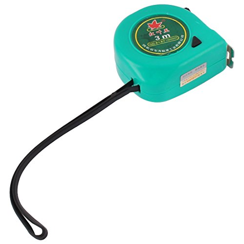 Aexit Plastic Case Tools & Home Improvement Hand Strap Retractable Measure Tape Ruler Metric Measuring Tool Green 3 Tape Measures Meters Length