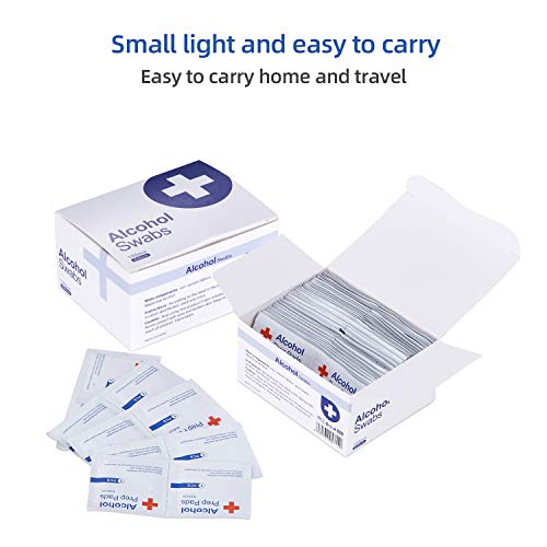 100pcs 75% Alcohol prep pad, Hand Wipes, Alcohols Wet Wipe, Antiseptic Skin Cleaning Care, Jewelry Computer, Cell Phone, Digital Camera, Notebook Clean Wipe - Thumbnail 7