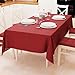 PETTI Artigiani Italiani - Tovaglia, Tovaglia da Tavola, Tovaglia Cucina in Cotone Disegno Tinta Unita Bordeaux X6 Posti (140x180 cm) 100% Made in Italy