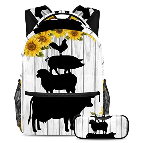Cartable pour garçons filles et adolescents avec rangements spacieux