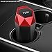 DNA MOTORING Mini Car Auto Trash Can with Removable Lid, Leakproof Mini Garbage Bin for Automotive Home Office,Black/Red,ZTL-OD-01-RD