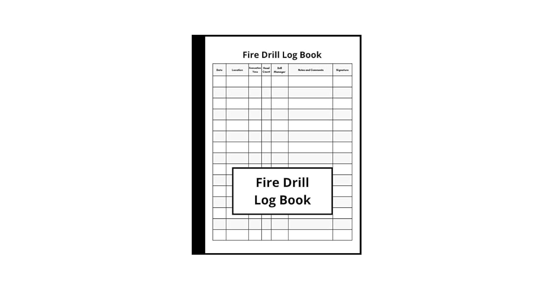 fire-drill-log-book-fire-drills-notebook-for-landlords-businesses-schools-workplace-publishing-fire-protection-safety-log-book-9798521364534-amazon-com-books for Free Printable Fire Drill Log Template Fire Drill Log Book: Fire Drills Notebook for Landlords, Businesses, Schools, Workplace: Publishing, Fire Protection & Safety Log Book: 9798521364534: Amazon.com: Books for Free Printable Fire Drill Log Template