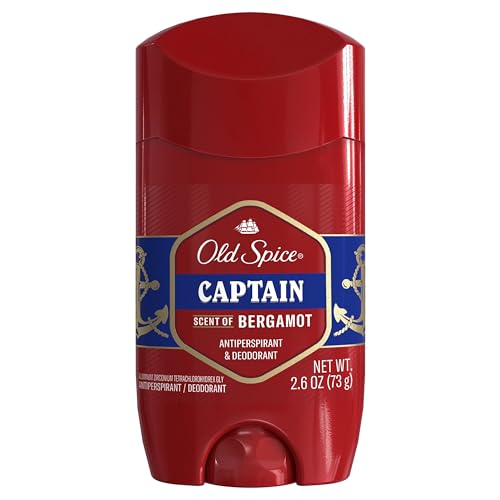 Old Spice Red Collection Invisible Solid Anti-Perspirant and Deodorant for Men, Captain, 2.6 oz