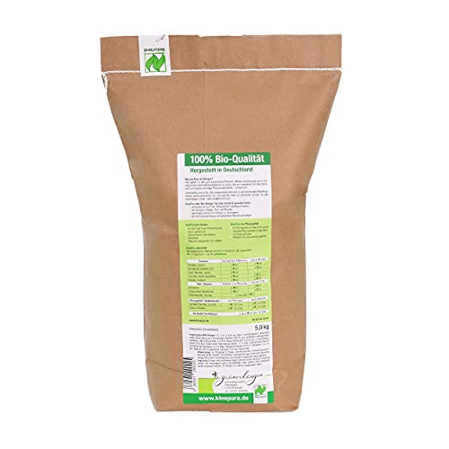 KleePura der NATURLAND Bio Dünger aus 100% Bio Klee – 5 kg, rein pflanzliches (vegan) Bio Düngemittel, organischer NPK Dünger - ideal für Tomaten, Gemüse, Kräuter, Obst, Blumen und Grünpflanzen - Image 3