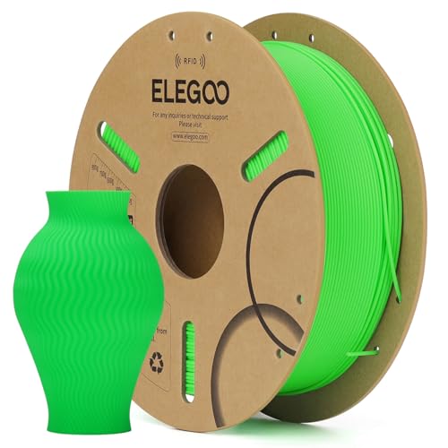 Image of ELEGOO RFID PLA 3D Printer Filament 1.75mm Neon Green 1KG