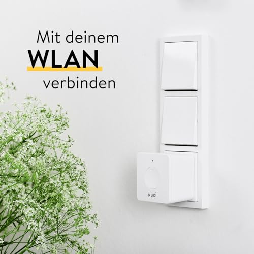 Nuki Bridge mit WLAN, 24/7 Kontrolle für Opener, Tür jederzeit von überall aus der Ferne entsperren, mit Nuki Web verbinden und Integrationen wie Amazon Alexa, Airbnb, Google Home, Smart Things nutzen