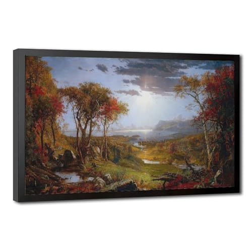Impression sur toile rivière Hudson Jasper Francis Cropsey tableau mural