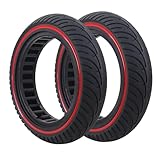 2-Pack Red 8.5x2 Solid Tire,8.5 inch Scooter Tire,Front or Rear Replacement Solid Tires for m365 pro/gotrax gxl V2/gotrax XR, 50/75-6.1 Scooter Wheels 8 1/2''