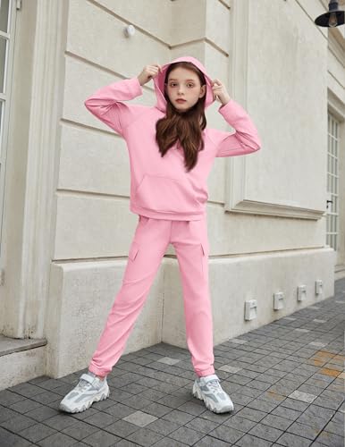 Image of Arshiner 2 Pieces Girls Outfits Fall Sweatsuits Sweatshirts and Sweatpants