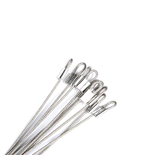 Mx Stainless Lanyard Cable Tether Prevent Loss With Quick Relase Ring 10Pcs #TOP3