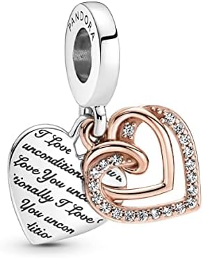 Pandora Moments Colgantes de plata de ley y chapados en oro rosa ...
