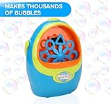 Bubble Mania Carry Along Bubble Machine For Kids - Automatic Bubble Maker With Handle - For Indoor and Outdoor Use - Portable Bubble Blower For Kids - Image 6