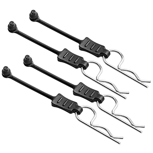 Gohobby Rc Body Clips With Pull Tabs For 1/10 1/12 1/14 Arrma Axial Scx10 Redcat Tamiya Hsp Himoto, 20-Pack (Silver) #TOP5