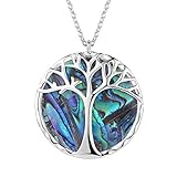 💎[DISEÑO DE DOBLE CARA] Por un lado, la simbología y el poder del Arbol de la Vida, la salud, la nueva vida, la energía y la vitalidad. Por el otro, el carácter y la fuerza de la concha natural. Un collar versátil y cuidado al detalle en ambas caras.